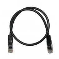 Καλώδιο δικτύου UTP CAT 5e Patch Cord CCA 0.5m ECO σε μαύρο χρώμα