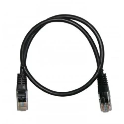 Καλώδιο δικτύου UTP CAT 5e Patch Cord CCA 0.5m ECO σε μαύρο χρώμα
