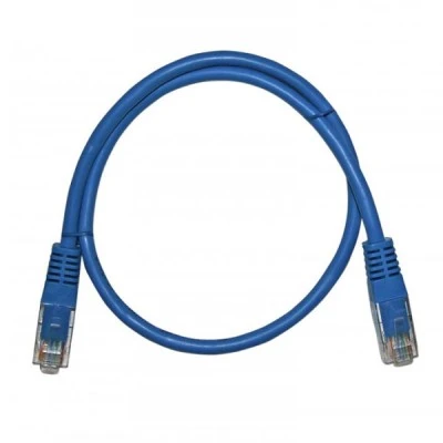 Καλώδιο δικτύου UTP CAT 5e Patch Cord CCA 0.5m μπλε χρώμα ECO