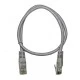 Καλώδιο δικτύου UTP CAT 5e γκρι χρώμα Patch Cord CCA 0.5m ECO