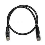 Καλώδιο δικτύου UTP CAT 5e σε μαύρο χρώμα 0.5m Patch Cord CU Professional