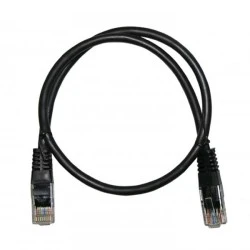 Καλώδιο δικτύου UTP CAT 5e σε μαύρο χρώμα 0.5m Patch Cord CU Professional