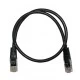 Καλώδιο δικτύου UTP CAT 5e σε μαύρο χρώμα 0.5m Patch Cord CU Professional