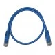 Καλώδιο δικτύου UTP CAT 5e 0.5m Patch Cord CU Professional σε μπλε χρώμα