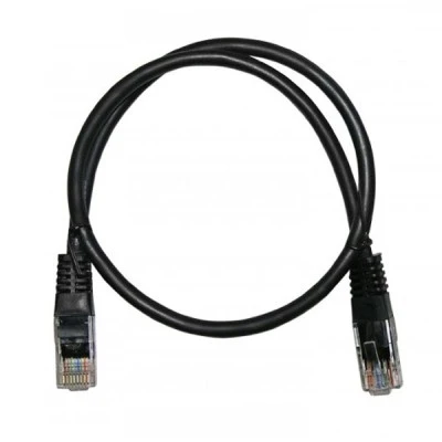 Καλώδιο δικτύου UTP CAT 5e Patch Cord 2m μαύρο χρώμα CU Professional