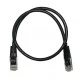 Καλώδιο δικτύου UTP CAT 5e Patch Cord 2m μαύρο χρώμα CU Professional