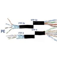 Καλώδιο μεταφοράς δεδομένων - Data UTP 4x2x24AWG (KAT. -5e) ανθυγρό PE χαλκού σε στροφείο 500m