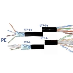 Καλώδιο μεταφοράς δεδομένων - Data UTP 4x2x24AWG (KAT. -5e) ανθυγρό PE χαλκού σε στροφείο 500m