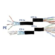 Καλώδιο μεταφοράς δεδομένων-Data UTP 4x2x24AWG Cat6 ανθυγρό PE χαλκού (CU)