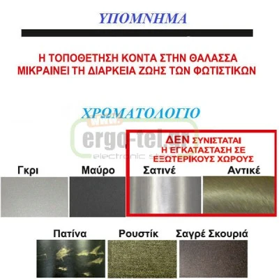 Φωτιστικό σποτ επίτοιχο αλουμινίου διπλής κατεύθυνσης ρουστίκ Φ108 2xE27 στεγανό IP44