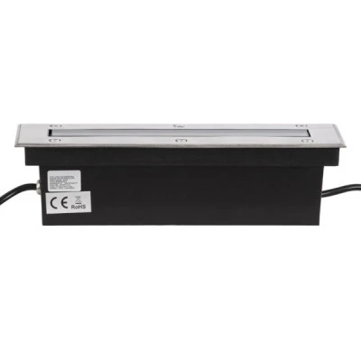 Φωτιστικό UNDERGROUND-REMVI χωνευτό Wall Washer δαπέδου LED 9W RGBW 765lm 10° DC 24V IP68 L30xW9xH8.5cm GLOBOSTAR® UNDERGROUND-REMVI 90191 Χωνευτή Μπάρα Φωτισμού Wall Washer LED 9W 765lm 10° DC 24V Αδιάβροχο IP68 RGBW Dimmable DMX512 - Ανοξείδωτο Ατσάλι 304 - Μ30 x Π9 x Υ8.5cm / Q28.5 x 7.5cm - 3 Χρόνια Εγγύηση