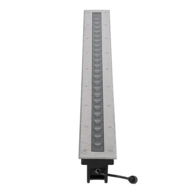 GLOBOSTAR® UNDERGROUND-REMVI 90194 Χωνευτή Μπάρα Φωτισμού Wall Washer LED 24W 2160lm 10° DC 24V Αδιάβροχο IP68 Θερμό Λευκό 2700K Dimmable - Ανοξείδωτο Ατσάλι 304 - Μ100 x Π9 x Υ7.2cm / Q98.2 x 7.6cm - 3 Χρόνια Εγγύηση