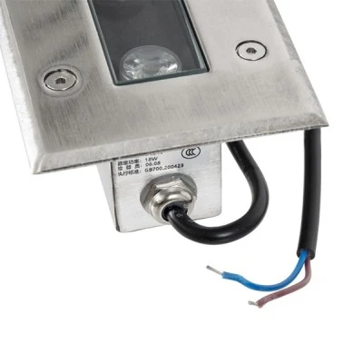 GloboStar® UNDERGROUND-REMVI 90194-B Χωνευτό Φωτιστικό Wall Washer Δαπέδου LED 18W 1440lm 10° DC 24V Αδιάβροχο IP68 L100 x W9 x H7.2cm Μπλε - Ανοξείδωτο Ατσάλι - 3 Years Warranty