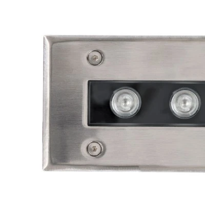 GloboStar® UNDERGROUND-REMVI 90194-Y Χωνευτό Φωτιστικό Wall Washer Δαπέδου LED 18W 1440lm 10° DC 24V Αδιάβροχο IP68 L100 x W9 x H7.2cm Αρχιτεκτονικό Πορτοκαλί 2200K - Ανοξείδωτο Ατσάλι - 3 Years Warranty