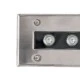 GloboStar® UNDERGROUND-REMVI 90194-Y Χωνευτό Φωτιστικό Wall Washer Δαπέδου LED 18W 1440lm 10° DC 24V Αδιάβροχο IP68 L100 x W9 x H7.2cm Αρχιτεκτονικό Πορτοκαλί 2200K - Ανοξείδωτο Ατσάλι - 3 Years Warranty