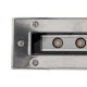 GloboStar® UNDERGROUND-PASSAGGIO 90196 Χωνευτό Φωτιστικό Wall Washer Δαπέδου LED 24W 2160lm 10° DC 24V Αδιάβροχο IP68 με Ρυθμιζόμενη Γωνία Φωτισμού L108 x W9 x H7.5cm Θερμό Λευκό 2700K - Ανοξείδωτο Ατσάλι - 3 Years Warranty