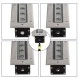 GloboStar® UNDERGROUND-PASSAGGIO 90196 Χωνευτό Φωτιστικό Wall Washer Δαπέδου LED 24W 2160lm 10° DC 24V Αδιάβροχο IP68 με Ρυθμιζόμενη Γωνία Φωτισμού L108 x W9 x H7.5cm Θερμό Λευκό 2700K - Ανοξείδωτο Ατσάλι - 3 Years Warranty