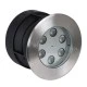 GLOBOSTAR® UNDERWATER-YUNI 90417 Υποβρύχιο Χωνευτό Σποτ για Σιντριβάνια/Πισίνες LED 6W 540lm 30° DC 24V Αδιάβροχο IP68 Θερμό Λευκό 2700K Dimmable - Ανοξείδωτο Ατσάλι 304 - Φ15 x Υ10cm - 3 Χρόνια Εγγύηση