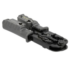 Εργαλείο πτύχωσης DELOCK 90510 με απογυμνωτή & tester 8P/6P/4P με μηχανισμό κλειδώματος