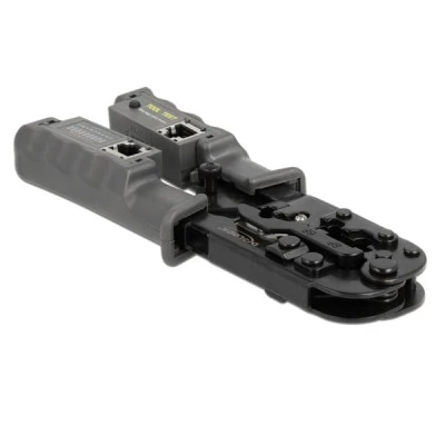 Εργαλείο πτύχωσης DELOCK 90510 με απογυμνωτή & tester 8P/6P/4P με μηχανισμό κλειδώματος