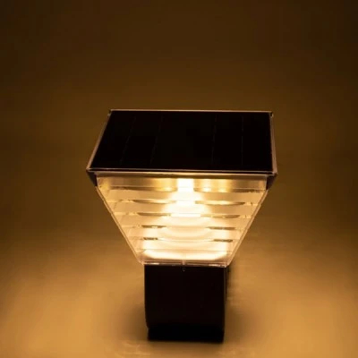 GloboStar® GRACIOUS 90529 Αυτόνομο Ηλιακό Φωτιστικό Κήπου - Απλίκα Αρχιτεκτονικού Φωτισμού Εξωτερικού Χώρου LED 10W 330lm 120° με Ενσωματωμένο Φωτοβολταϊκό Panel 6V 2W & Επαναφορτιζόμενη Μπαταρία Li-ion 3.2V 1800mAh με Αισθητήρα Ημέρας-Νύχτας - Αδιάβρ