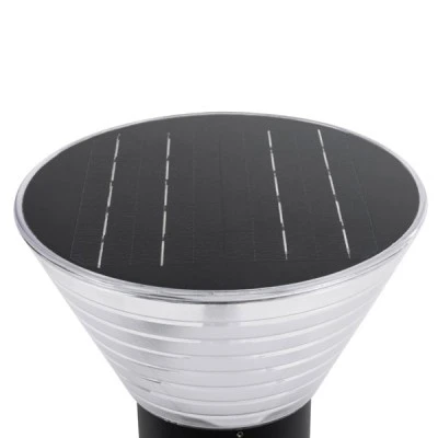 Φωτιστικό ηλιακό επίτοιχο LED 10W 330lm 120° με αισθητήρα ημέρας-νύχτας IP65 ψυχρό λευκό 6000K γκρι ανθρακί Μ23 x Π30 x Υ25cm GloboStar® VEGGIE 90530 Αυτόνομο Ηλιακό Φωτιστικό Κήπου - Απλίκα Αρχιτεκτονικού Φωτισμού Εξωτερικού Χώρου LED 10W 330lm 120° με Ενσωματωμένο Φωτοβολταϊκό Panel 6V 2W & Επαναφορτιζόμενη Μπαταρία Li-ion 3.2V 1800mAh με Αισθητήρα Ημέρας-Νύχτας - Αδιάβροχ