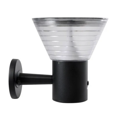 Φωτιστικό ηλιακό επίτοιχο LED 10W 330lm 120° με αισθητήρα ημέρας-νύχτας IP65 ψυχρό λευκό 6000K γκρι ανθρακί Μ23 x Π30 x Υ25cm GloboStar® VEGGIE 90530 Αυτόνομο Ηλιακό Φωτιστικό Κήπου - Απλίκα Αρχιτεκτονικού Φωτισμού Εξωτερικού Χώρου LED 10W 330lm 120° με Ενσωματωμένο Φωτοβολταϊκό Panel 6V 2W & Επαναφορτιζόμενη Μπαταρία Li-ion 3.2V 1800mAh με Αισθητήρα Ημέρας-Νύχτας - Αδιάβροχ