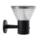 Φωτιστικό ηλιακό επίτοιχο LED 10W 330lm 120° με αισθητήρα ημέρας-νύχτας IP65 ψυχρό λευκό 6000K γκρι ανθρακί Μ23 x Π30 x Υ25cm GloboStar® VEGGIE 90530 Αυτόνομο Ηλιακό Φωτιστικό Κήπου - Απλίκα Αρχιτεκτονικού Φωτισμού Εξωτερικού Χώρου LED 10W 330lm 120° με Ενσωματωμένο Φωτοβολταϊκό Panel 6V 2W & Επαναφορτιζόμενη Μπαταρία Li-ion 3.2V 1800mAh με Αισθητήρα Ημέρας-Νύχτας - Αδιάβροχ
