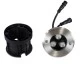 GloboStar® UNDERWATER-JULIA 90564 Υποβρύχιο Χωνευτό Φωτιστικό Σποτ Ειδικό για Σιντριβάνια LED 3W 255lm 15° DC 24V Αδιάβροχο IP68 Φ10 x Υ7.5cm RGBW DMX512 - Ανοξείδωτο Ατσάλι - 3 Years Warranty