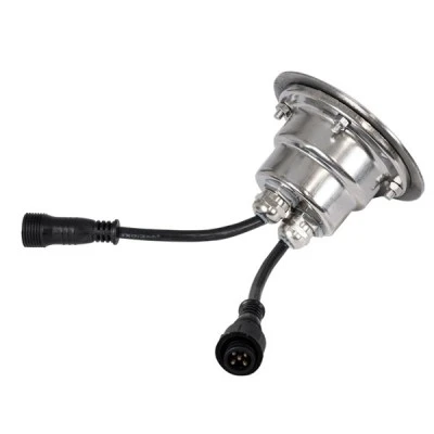 GloboStar® UNDERWATER-JULIA 90564 Υποβρύχιο Χωνευτό Φωτιστικό Σποτ Ειδικό για Σιντριβάνια LED 3W 255lm 15° DC 24V Αδιάβροχο IP68 Φ10 x Υ7.5cm RGBW DMX512 - Ανοξείδωτο Ατσάλι - 3 Years Warranty