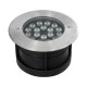 GloboStar® UNDERGROUND-SINA 90572 Χωνευτό Φωτιστικό Σποτ Δαπέδου LED 18W 1710lm 15° DC 24V Αδιάβροχο IP68 Φ20 x Υ11cm Φυσικό Λευκό 4500K - Ανοξείδωτο Ατσάλι - 3 Χρόνια Εγγύηση