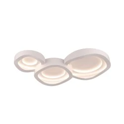 Φωτιστικό οροφής Led ESTELLA σε λευκό χρώμα CCT 140W 14000lm Μ90xΠ60xΠ12cm  