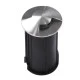 GloboStar® UNDERGROUND-RENA 90663 Χωνευτό Φωτιστικό Σποτ Δαπέδου Two Sided LED 1W 115lm 30° DC 24V Αδιάβροχο IP68 Φ5 x Υ9cm Φυσικό Λευκό 4500K - Ανοξείδωτο Ατσάλι - 3 Χρόνια Εγγύηση