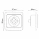 Φωτιστικό ασφαλείας τοίχου GR-80/W με 9 LED στεγανό IP65 με ασημί περίβλημα