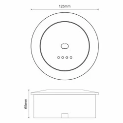 Χωνευτό σποτ ψευδοροφής Olympia Electronics GR-270 για διαδρόμους διαφυγής μη συνεχούς λειτουργίας