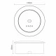Χωνευτό σποτ ψευδοροφής Olympia Electronics GR-270 για διαδρόμους διαφυγής μη συνεχούς λειτουργίας