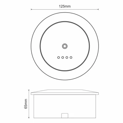 Χωνευτό σποτ ψευδοροφής Olympia Electronics GR-271 για ανοιχτές περιοχές μη συνεχούς λειτουργίας