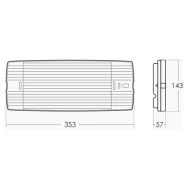 Φωτιστικό ασφαλείας Olympia Electronics GR-309/15L/A 8h μη συνεχούς/συνεχούς λειτουργίας