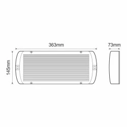 Φωτιστικό ασφαλείας αυτοελεγχόμενο Olympia Electronics GR-940/15L 15 LED συνεχούς λειτουργίας ΙΡ65