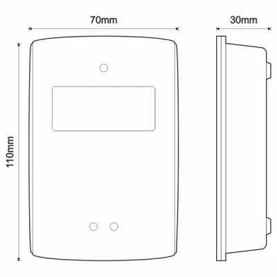Καρτοδιακόπτης στεγανος Rfid RF-52/A/D με οθόνη για τη συσκευή ελέγχου RF-54