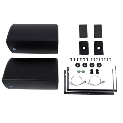 GloboStar® FDB ES106BT 98002 Facilities Speaker - Παθητικό Ηχείο Εγκαταστάσεων Επιτοίχιο με Μετασχηματιστή 100V & 16Ω - 80W RMS (320W Peak) - 1 x 6" Inches LF & 1 x 1" Inches HF - Αδιάβροχο IP65 - Μαύρο - Μ18.2 x Π22.4 x Υ36.2cm - Ζεύγος