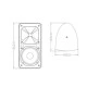 GloboStar® FDB ES106BT 98002 Facilities Speaker - Παθητικό Ηχείο Εγκαταστάσεων Επιτοίχιο με Μετασχηματιστή 100V & 16Ω - 80W RMS (320W Peak) - 1 x 6" Inches LF & 1 x 1" Inches HF - Αδιάβροχο IP65 - Μαύρο - Μ18.2 x Π22.4 x Υ36.2cm - Ζεύγος