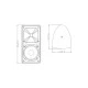 GloboStar® FDB ES106WT 98003 Facilities Speaker - Παθητικό Ηχείο Εγκαταστάσεων Επιτοίχιο με Μετασχηματιστή 100V & 16Ω - 80W RMS (320W Peak) - 1 x 6" Inches LF & 1 x 1" Inches HF - Αδιάβροχο IP65 - Λευκό - Μ18.2 x Π22.4 x Υ36.2cm - Ζεύγος