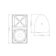 GloboStar® FDB ES108WT 98005 Facilities Speaker - Παθητικό Ηχείο Εγκαταστάσεων Επιτοίχιο με Μετασχηματιστή 100V & 16Ω - 150W RMS (600W Peak) - 1 x 8" Inches LF & 1 x 1" Inches HF - Αδιάβροχο IP65 - Λευκό - Μ24 x Π28.5 x Υ45cm