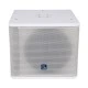 GloboStar® FDB ES112SA 98007 Facilities Speaker - Ενεργό Αυτοενισχυόμενο Ηχείο Subwoofer Εγκαταστάσεων Επιδαπέδιο με Ψηφιακό Ενισχυτή BA1.6 AC 220V/50-60Hz - 600W RMS (1400W Peak) - 1 x 12" Inches LF - IP20 - Λευκό - Μ44.5 x Π44.5 x Υ37.5cm