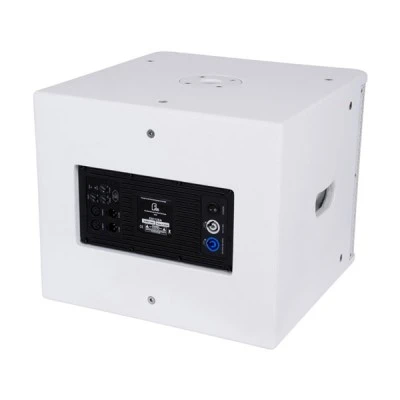 GloboStar® FDB ES112SA 98007 Facilities Speaker - Ενεργό Αυτοενισχυόμενο Ηχείο Subwoofer Εγκαταστάσεων Επιδαπέδιο με Ψηφιακό Ενισχυτή BA1.6 AC 220V/50-60Hz - 600W RMS (1400W Peak) - 1 x 12" Inches LF - IP20 - Λευκό - Μ44.5 x Π44.5 x Υ37.5cm