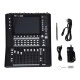 GloboStar® FDB F260 98023 Multifunctional Digital Mixer Audio Console 24Ch - Επαγγελματική Ψηφιακή Κονσόλα Ήχου 16Ch Audio In / 8Ch Audio Out / 8Ch BUS Out - Οθόνη Αφής 10" HD - Wifi Smart System - UDP - AC 220V/50-60Hz - IP20 - Μαύρο - Μ38 x Π49 x Υ