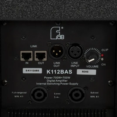 GloboStar® FDB K803+K112BAS 98024-98025-SET PA Column System - Ενεργό Αυτοενισχυόμενο Σετ Ηχείων & Subwoofer Column Κολωνάτο με Ψηφιακό Ενισχυτή FA2.36 AC 220V/50-60Hz - 600W RMS/8Ω + 400W RMS/8Ω (4000W Peak) - IP20 - Μαύρο - Σετ 4 Τεμαχίων