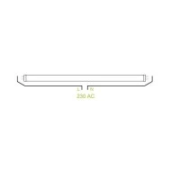 Λάμπα LED T8 SMD GLASS 9W 230V AC 300lm 60cm μπλε φως δέσμης 320° με τροφοδοσία στα 2 άκρα