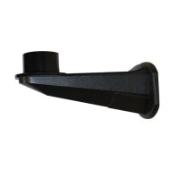 Βάση τοίχου πλαστική μαύρη 18x6cm για φωτιστικά μπάλες με ντουί Ε27